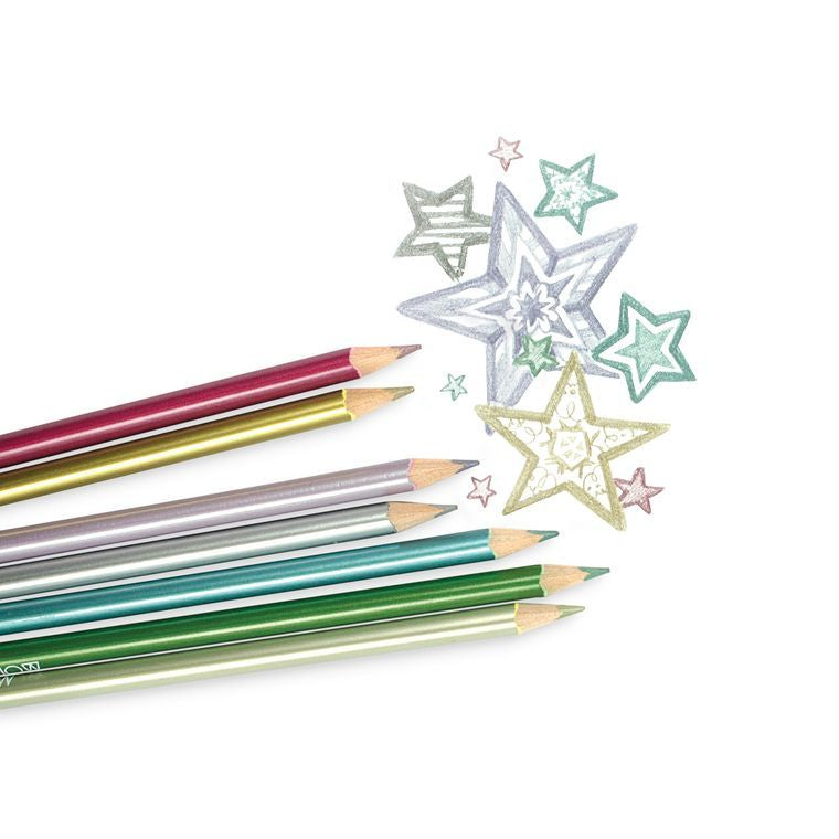 Modern Metallics Colored Pencils - Set of 12