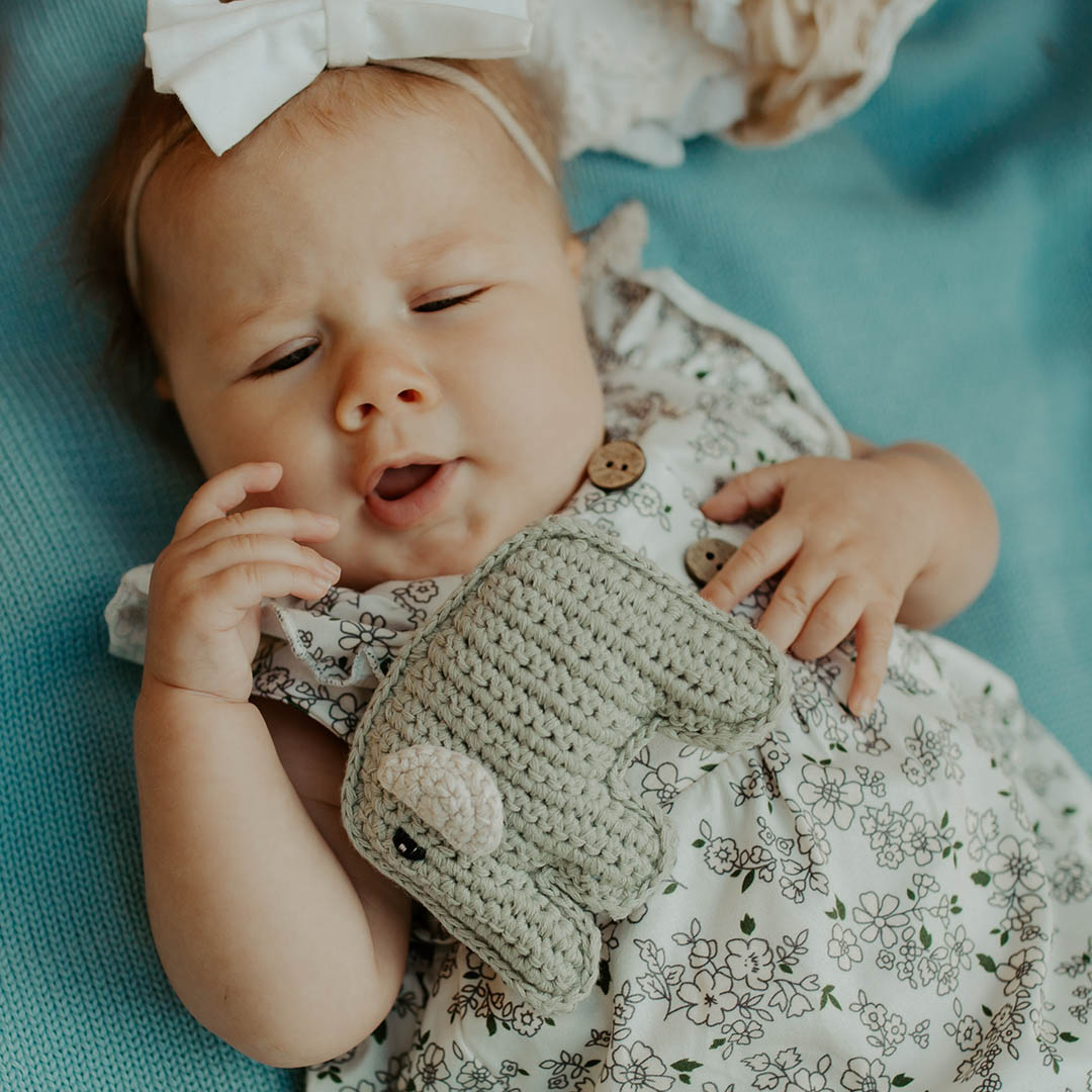 Organic Elephant Rattle