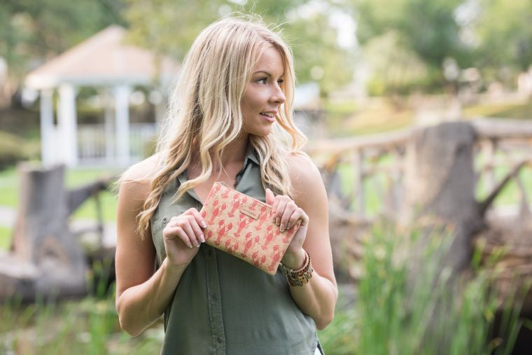 Cork Clutch or Makeup Bag - Maia