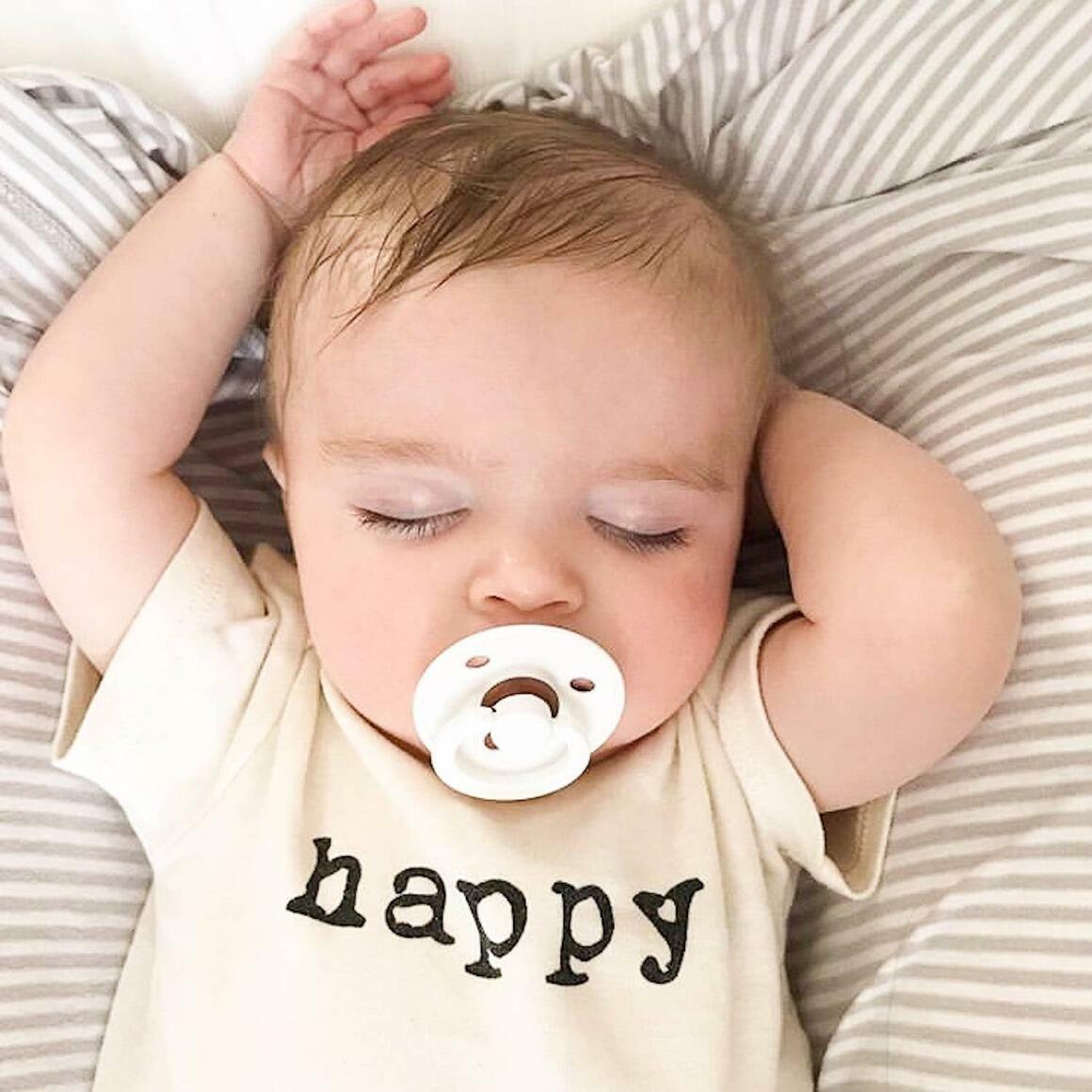 Happy - Organic short sleeved bodysuit
