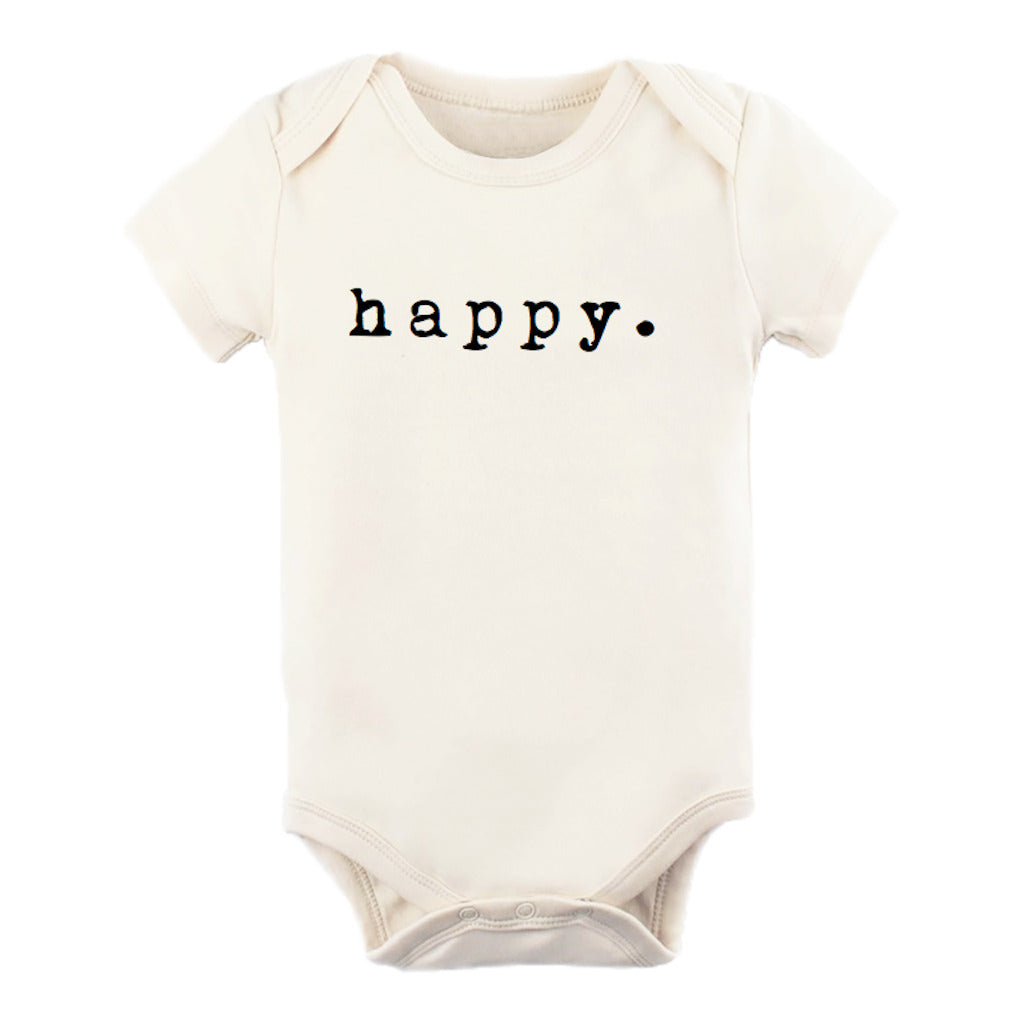 Happy - Organic short sleeved bodysuit