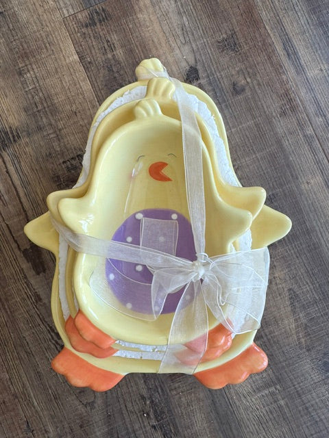 Blossoms and Blooms Easter Serving Dish Set