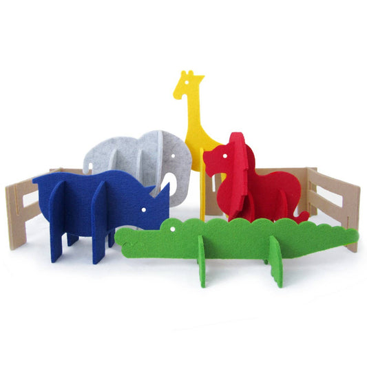 3D Felt Puzzle Zoo