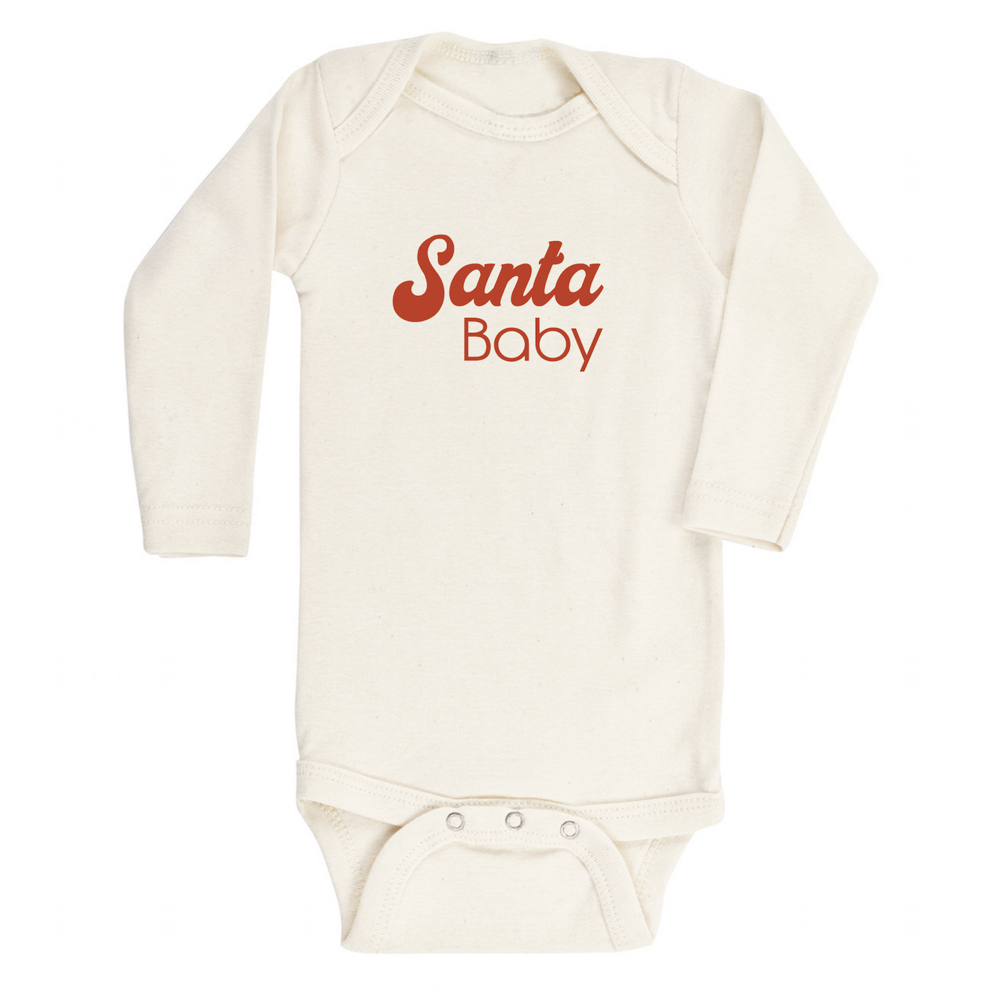 Santa Baby Organic Long Sleeve Bodysuit