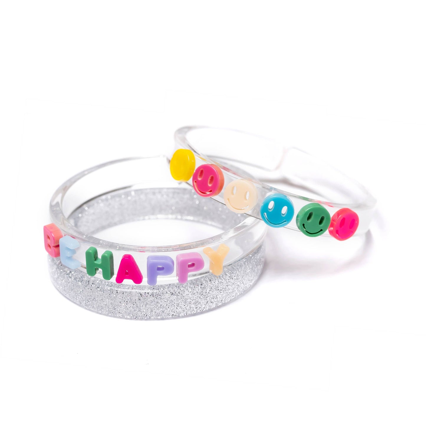 Be Happy Bangle Bracelets Set