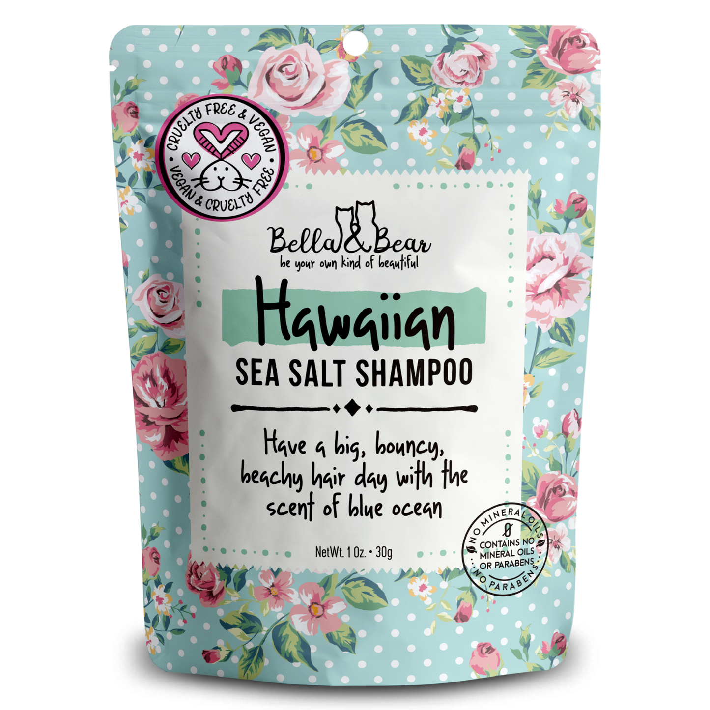 Hawaiian Sea Salt Shampoo 1oz Travel Size