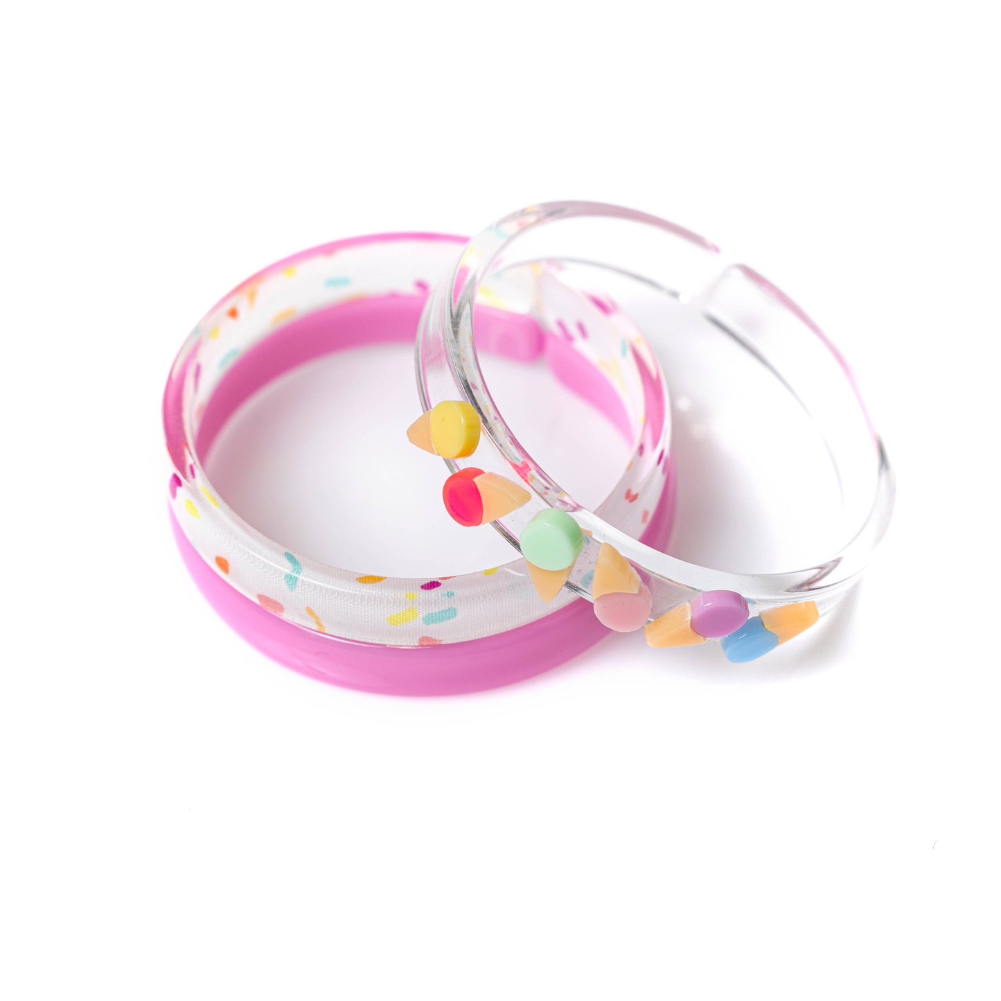 Ice Cream Sprinkles Bangle Bracelet Set