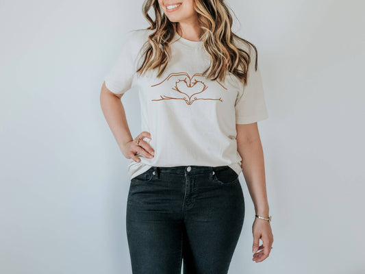 Heart Hands Organic Adult Tee