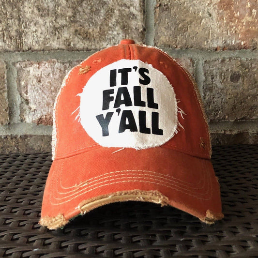 "It’s Fall Y’all" Hat in Orange