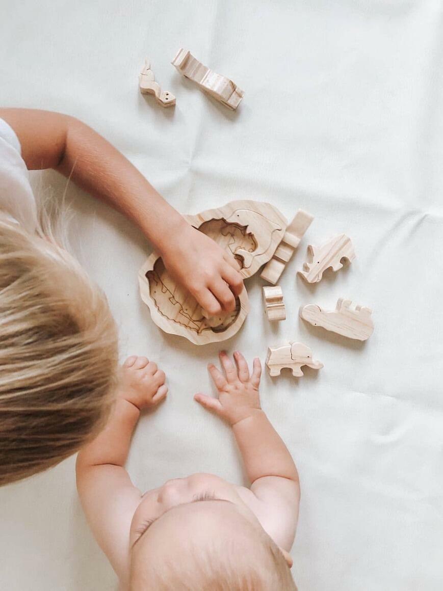 Wooden African Animals Puzzle