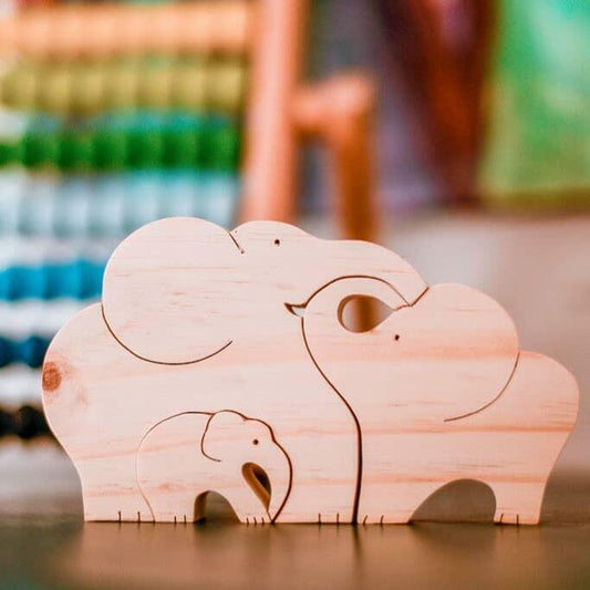 Wooden Elephant Puzzle