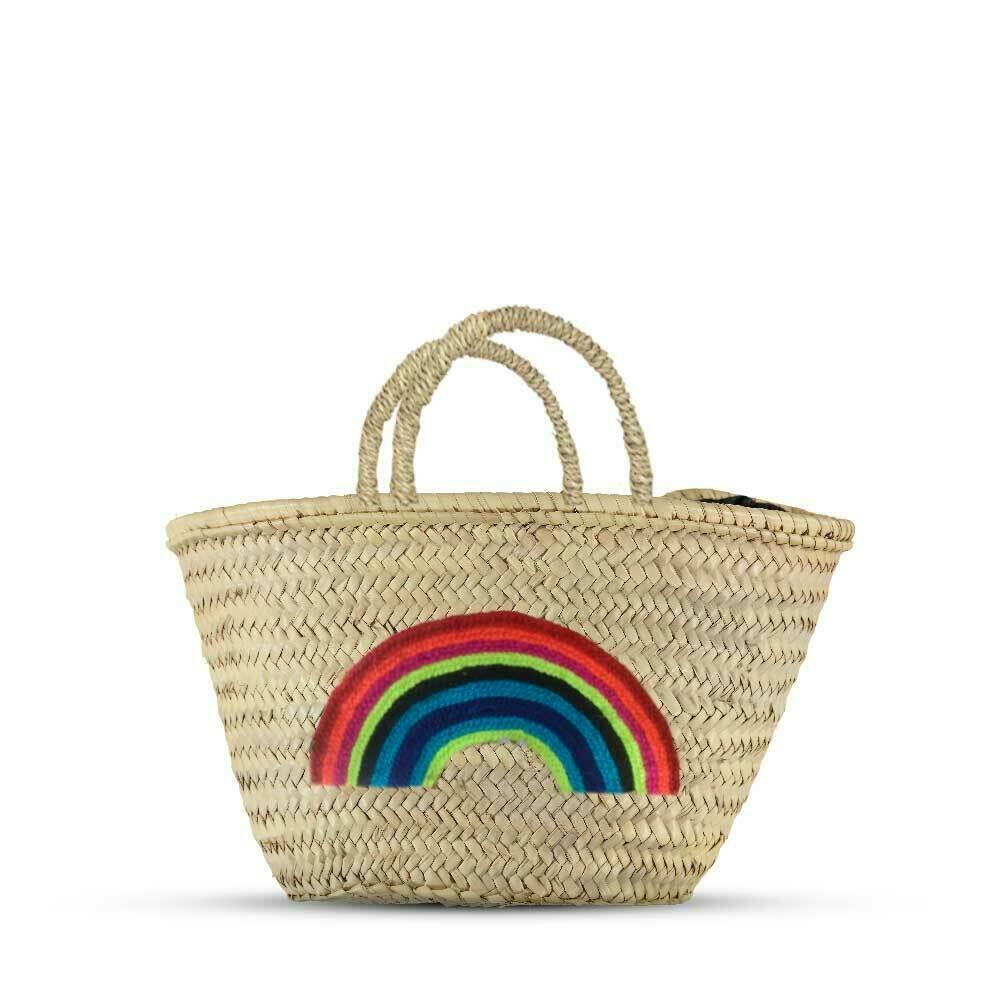 French Market Basket - Rainbow, Unlined