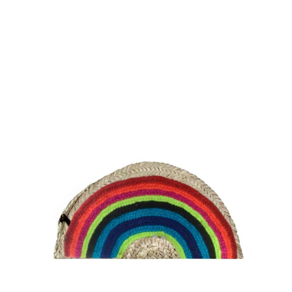 Rainbow Straw Clutch