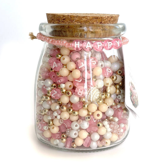 Make Your Own Jewelry Blush Happy Bead Jar