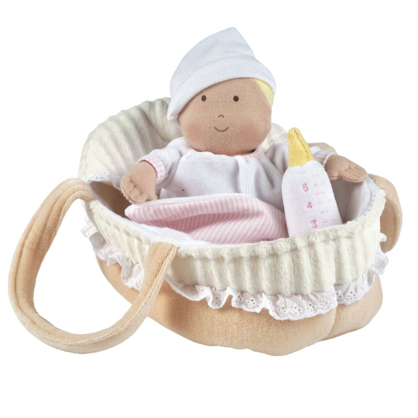 Baby Grace with Carry Cot, Bottle & Blanket