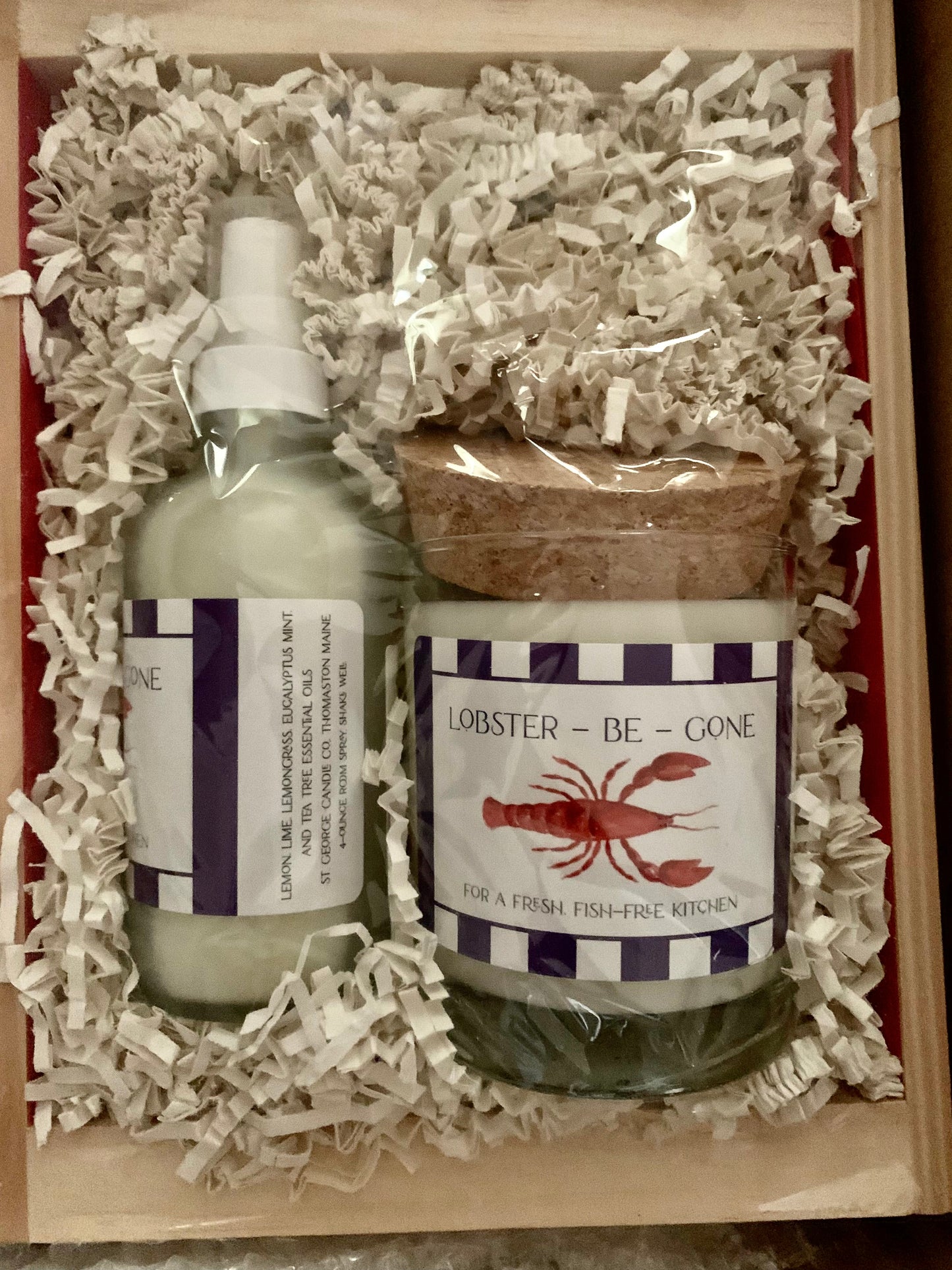 St. George Candle Co Lobster Be Gone Gift Set