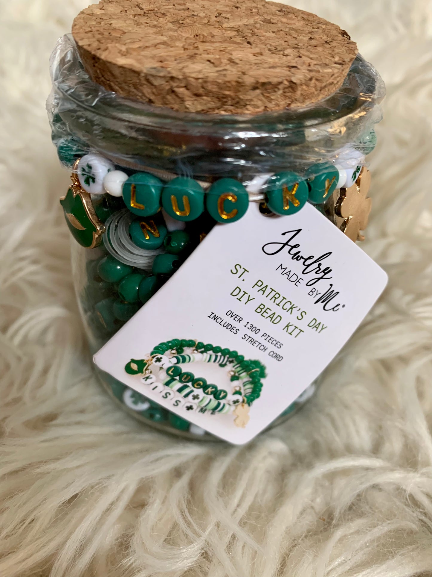 Make Your Own Jewelry St. Patrick's Day DIY Bead Jar