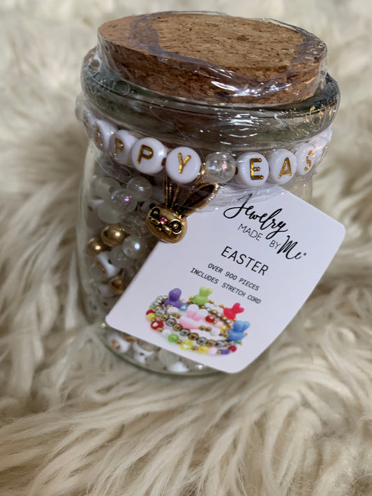 Make Your Own Jewelry Easter DIY Bead Jar