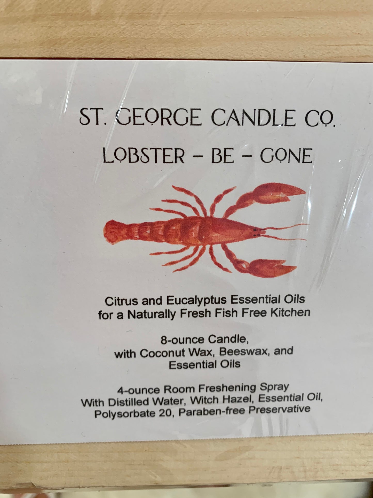 St. George Candle Co Lobster Be Gone Gift Set