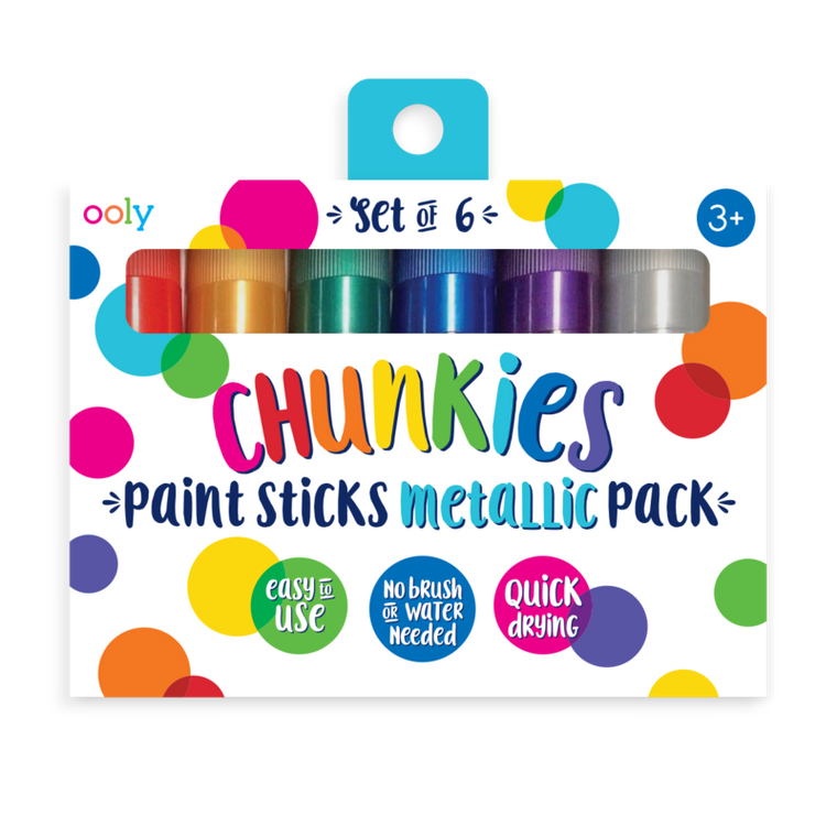 Chunkies Paint Sticks - Set of 6 - Metallic