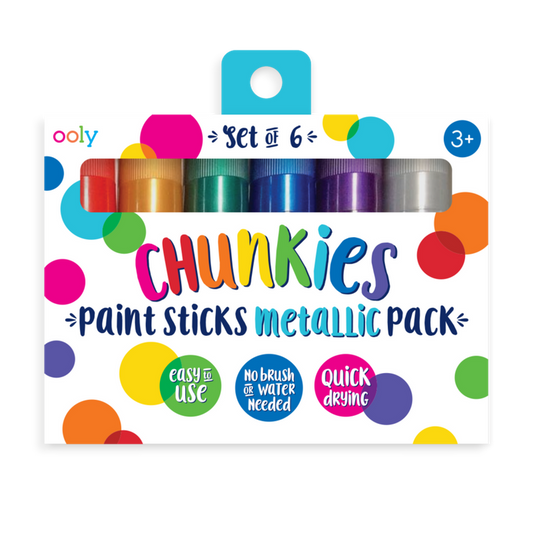 Chunkies Paint Sticks - Set of 6 - Metallic