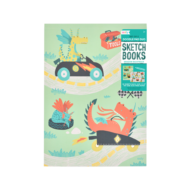 Doodle Pad Duo Sketchbook - Dragon Racetracks - Set of 2
