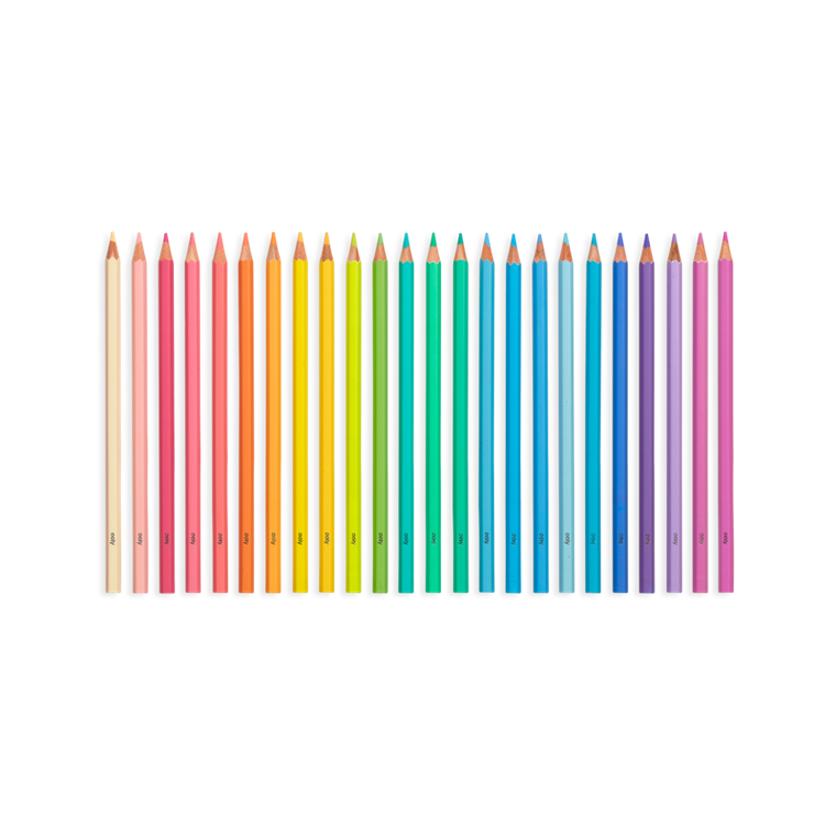 Pastel Hues Colored Pencils - Set of 24